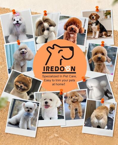 IREDOON Dog Paw Trimmer with LED Light, 8PCS Grooming Kit for Dogs & Cats in Kuwait