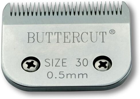 Geib Buttercut Detachable Replacement Dog Clipper Blade - Size-30, Stainless Steel Long-Lasting Sharp Edges, 1/50-Inch Length, Compatible with Andis A5, Oster A5, Wahl KM10, Size-30 Dog Grooming Blade in Saudi Arabia