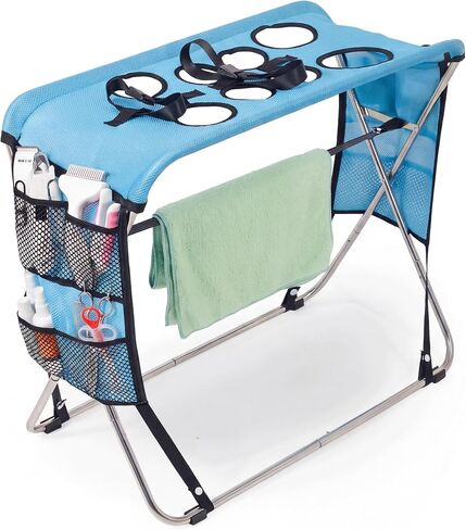 Pet Grooming Bath Stand for Small & Medium Dogs Cats，8-Hole in Kuwait