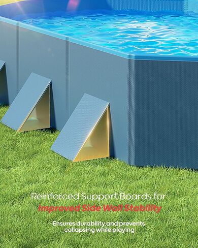 Peteast Dog Pool for Large Dogs, Foldable Hard Plastic, 71 x 39 x 12 in in Kuwait