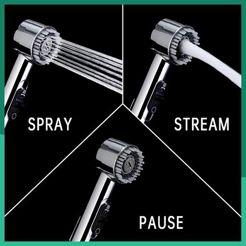 High Pressure3 Mode Dog Shower Attachment with ON/OFF Switch in Saudi Arabia