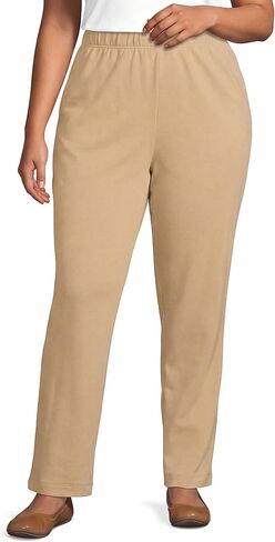Lands' End Women's Sport Knit High Rise Elastic Waist Pull On Pants in Kuwait
