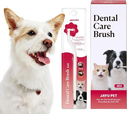 JAYU PET Dental Care Brush with Soft Bristles 1ea in Saudi Arabia