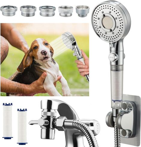 KLLEYNA Shower Head Hose Sink Tub Faucet Attachment,ON/OFF Sprayer Dog Wash in Kuwait