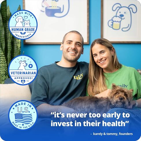 Taily NAD for Dogs – Daily Longevity Supplement – Supports Cellular Energy, Healthy Aging, Brain & Heart Function – Nicotinamide Riboside Precursor for Dogs – NAD+, Vet-Formulated, Made in USA in Kuwait
