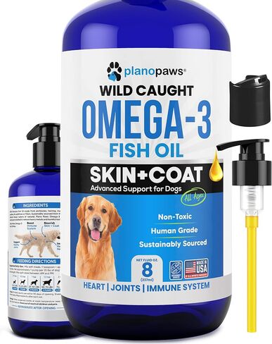 Omega 3 Fish Oil for Dogs - Supports Shedding and Itching, Skin and Coat in Kuwait