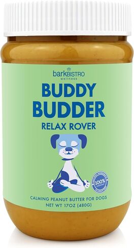 Relax Rover Buddy Budder (Stress + Anxiety), 100% Natural Dog Peanut Butter, Dog Supplment, Made in USA 17oz in Kuwait