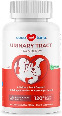 Cranberry Supplement for Dogs UTI Treatment & Bladder Support, 120 ct in Saudi Arabia