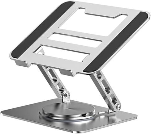 Desk Laptop Stand, Adjustable Computer Stand with 360° Swivel Base, Ergonomic, Foldable Portable Laptop Stand, Fits MacBook/All Laptops Under 16 Inches in Kuwait