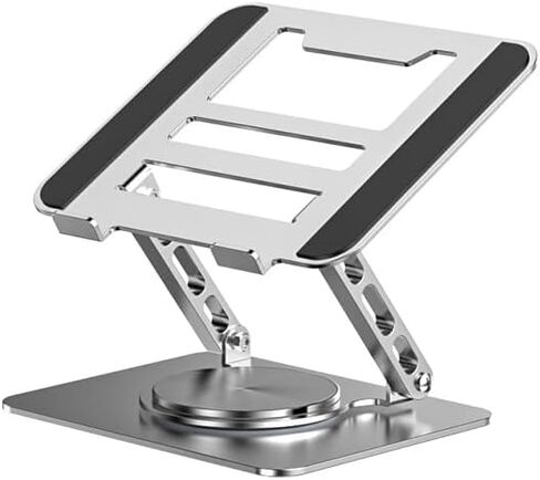 Desk Laptop Stand, Adjustable Computer Stand with 360° Swivel Base, Ergonomic, Foldable Portable Laptop Stand, Fits MacBook/All Laptops Under 16 Inches in Kuwait