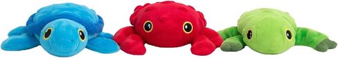 Snugarooz Lil Ocean Buddies Dog Toy Set with Repair Patch – 3 Pack with Crab, Turtle & Frog, Plush & Sustainable – Made from Recycled Water Bottles in Saudi Arabia
