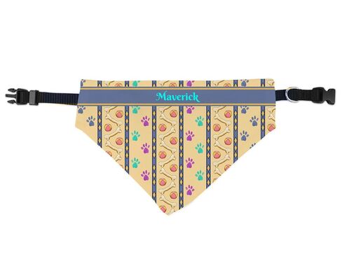 Dog Bandana Over the Collar, Personalized, Includes Collar, Custom Pet Bandana, Personalized Pet Scarf, Pet Owner Gift, New Dog, Choose Size in Saudi Arabia