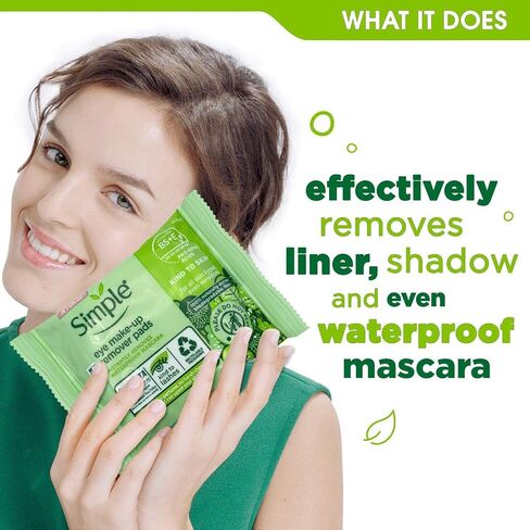 Simple Kind To Eyes Eye Make Up Remover Pads 30 Pieces in Kuwait