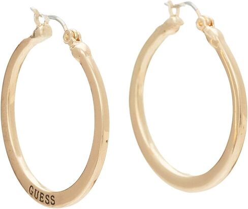 GUESS Basic Logo Hoop Earrings in Kuwait