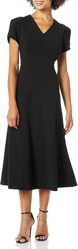 Calvin Klein Women's Tulip Sleeve A-line Midi Dress in Kuwait