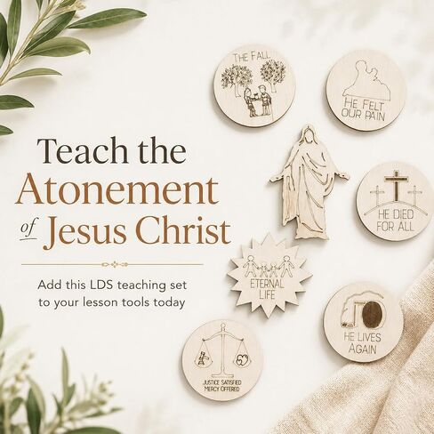 Teaching Pieces 3-5in Atonement of Jesus Christ | LDS Missionary Visual Aid in Kuwait