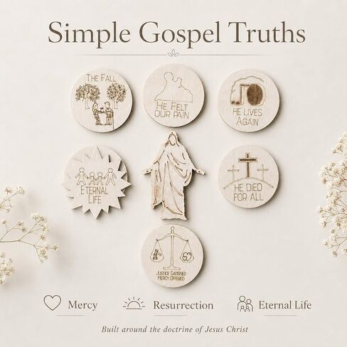 Teaching Pieces 3-5in Atonement of Jesus Christ | LDS Missionary Visual Aid in Kuwait