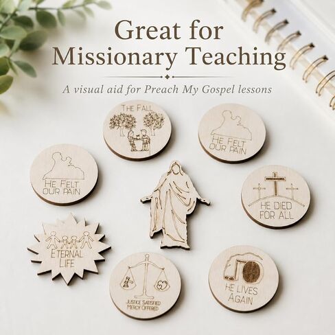 Teaching Pieces 3-5in Atonement of Jesus Christ | LDS Missionary Visual Aid in Kuwait