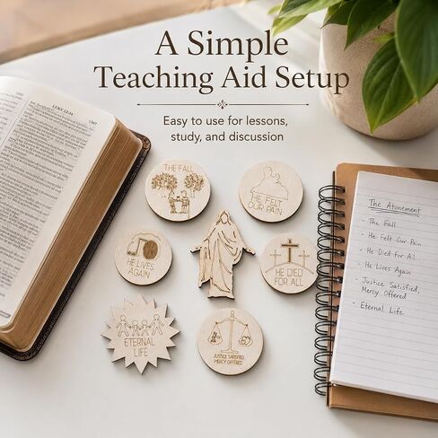 Teaching Pieces 3-5in Atonement of Jesus Christ | LDS Missionary Visual Aid in Kuwait