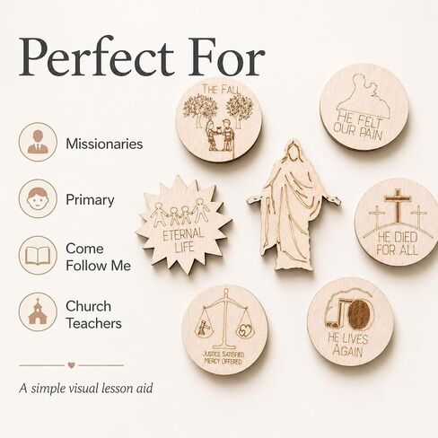 Teaching Pieces 3-5in Atonement of Jesus Christ | LDS Missionary Visual Aid in Kuwait