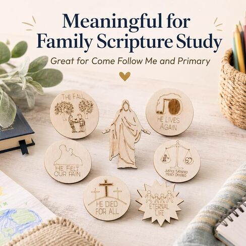 Teaching Pieces 3-5in Atonement of Jesus Christ | LDS Missionary Visual Aid in Kuwait