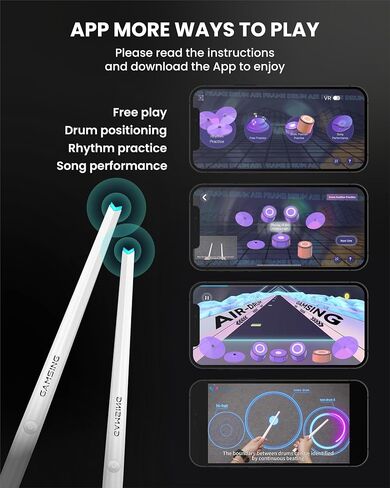 Electronic Drum Set, Portable Electric Drum Quiet Drum with Mini Speaker, Holiday Christmas & Birthday Gift Instrument in Saudi Arabia