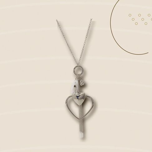 GUESS Basic Large Open Heart Charm Pendant Necklace in Kuwait
