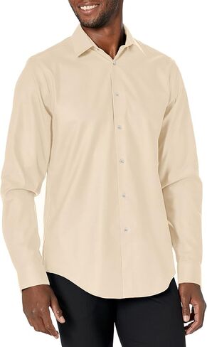 Calvin Klein Men's Dress Shirt Slim Fit Herringbone Stretch in Kuwait