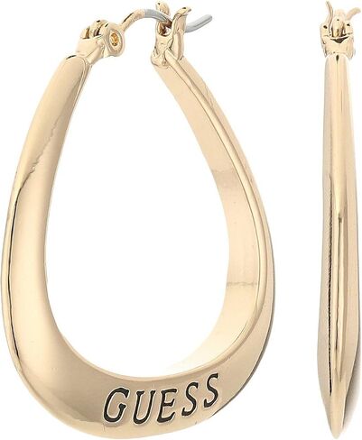GUESS Basic Small Oval Logo أقراط طوقية in Kuwait