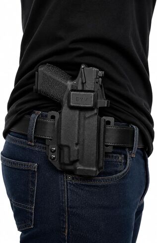 OWB (Outside the Waistband) Gun Holster - Fits for the Springfield Prodigy 3.5" TLR7 HLX | Handmade Kydex Pistol Holster | EYV Holsters in Saudi Arabia