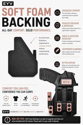 IWB Gun Holster - Fits for the CZ Shadow 2 Carry | (Rose Gold) Handmade Kydex Pistol Holsters w/Custom Claw Kit | EYV Holsters (Rose Gold) in Saudi Arabia