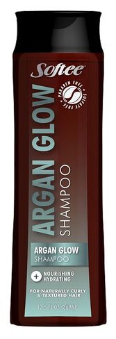 Softee Argan Glow Shampoo & Condition Nourishing + Hydrating For Naturally Curly and Textured Hair 12.5fl oz, 369ml (Set of 2 Pack) in Saudi Arabia