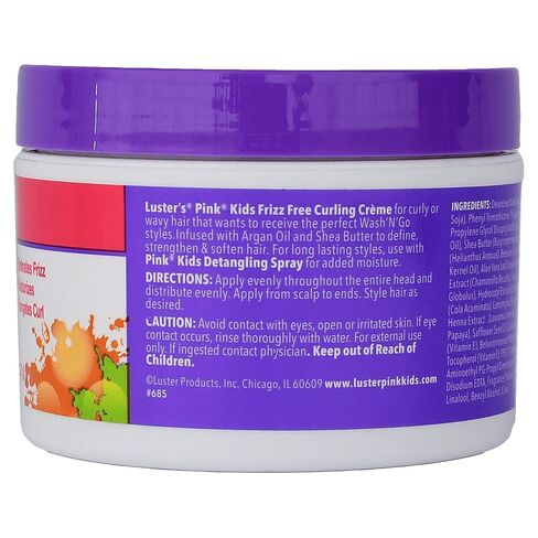 Luster's Pink Kids Frizz Free Curling Creme, 8 Ounce Made with Argan Oil, Shea Butter and Sunflower Oil. in Saudi Arabia