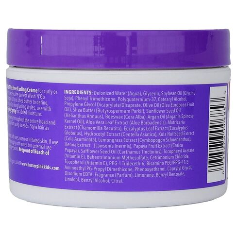 Luster's Pink Kids Frizz Free Curling Creme, 8 Ounce Made with Argan Oil, Shea Butter and Sunflower Oil. in Saudi Arabia