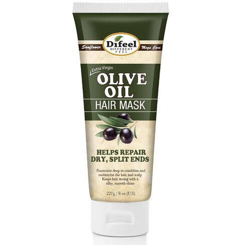 Difeel Extra Virgin Olive Oil Hair Mask 8 oz. - Olive Oil Deep Conditioning Hair Treatment in Kuwait