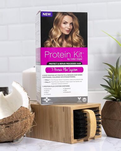Color Oops Protein Kit | 2 Step Process to Protect & Repair Damaged Hair in Kuwait