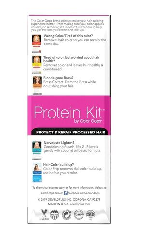 Color Oops Protein Kit | 2 Step Process to Protect & Repair Damaged Hair in Kuwait