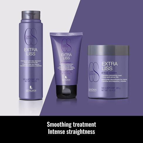 Lendan - Straightening Cream - Extra Liss Smoothing Cream - 150 ml - for Frizzy and Unruly Hair - Leave-In - Hydrates and Disciplines Hair Fiber - Eases Straightening - Anti-Frizz in Kuwait
