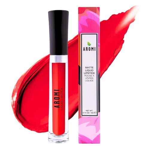Aromi Magenta Red Matte Liquid Lipstick | Long-lasting, Bright Lip Color for Women, Vegan, Waterproof, Gluten Free (Neon Red) in Saudi Arabia