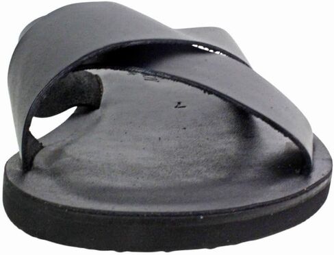 Malibu Black Men’s Italian Leather Sandals Shoes in Kuwait