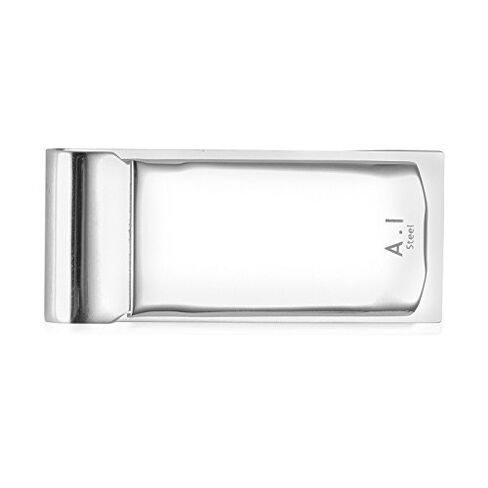 Two Toned Stainless Steel Nugget Pattern Money Clip in Saudi Arabia