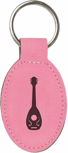 DND Gifts Bard Class Symbol Engraved Leatherette Keychain in Saudi Arabia
