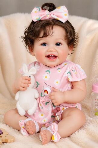 WOOROY Realistic Reborn Baby Dolls, 18 Inch Lifelike Newborn Baby Girl Doll in Kuwait