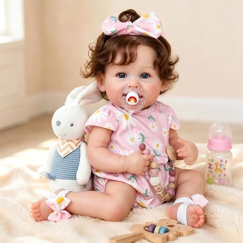 WOOROY Realistic Reborn Baby Dolls, 18 Inch Lifelike Newborn Baby Girl Doll in Kuwait