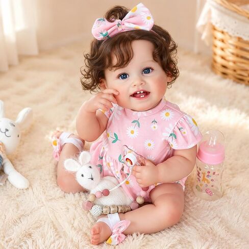 WOOROY Realistic Reborn Baby Dolls, 18 Inch Lifelike Newborn Baby Girl Doll in Kuwait
