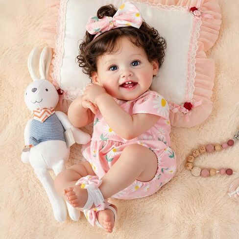 WOOROY Realistic Reborn Baby Dolls, 18 Inch Lifelike Newborn Baby Girl Doll in Kuwait