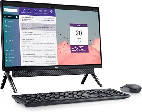 Dell Inspiron 5400 AIO 23.8 Inch FHD Touch All in One, Intel Core i5-1135G7, 8GB 2666MHz DDR4, 512GB SSD, Iris Xe Graphics , Windows 10 Home in Kuwait