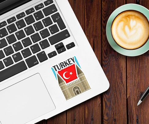 Turkey Souvenir Stickers 3-Pack - Handmade Travel Collectible Decals - Flag & Landmark Design (3" Wide (Medium)) in Saudi Arabia