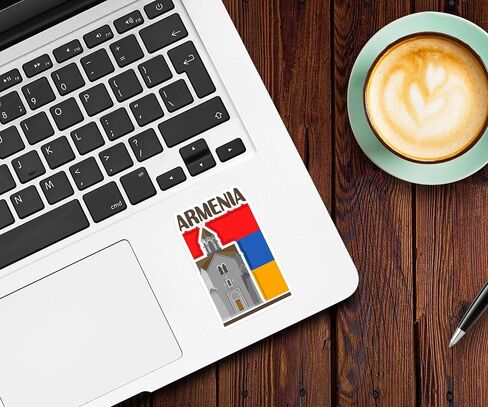 Armenia Souvenir Stickers 3-Pack - Handmade Travel Collectible Decals - Flag & Landmark Design (2" Wide (Small)) in Saudi Arabia