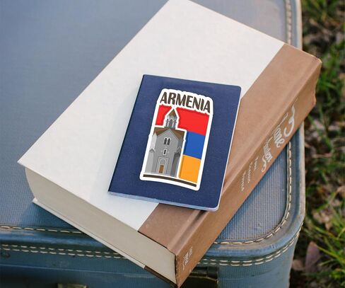 Armenia Souvenir Stickers 3-Pack - Handmade Travel Collectible Decals - Flag & Landmark Design (2" Wide (Small)) in Saudi Arabia